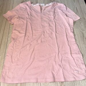 Victoria’s Secret pink Women's Pink V-Neck Top short sleeve shirt top